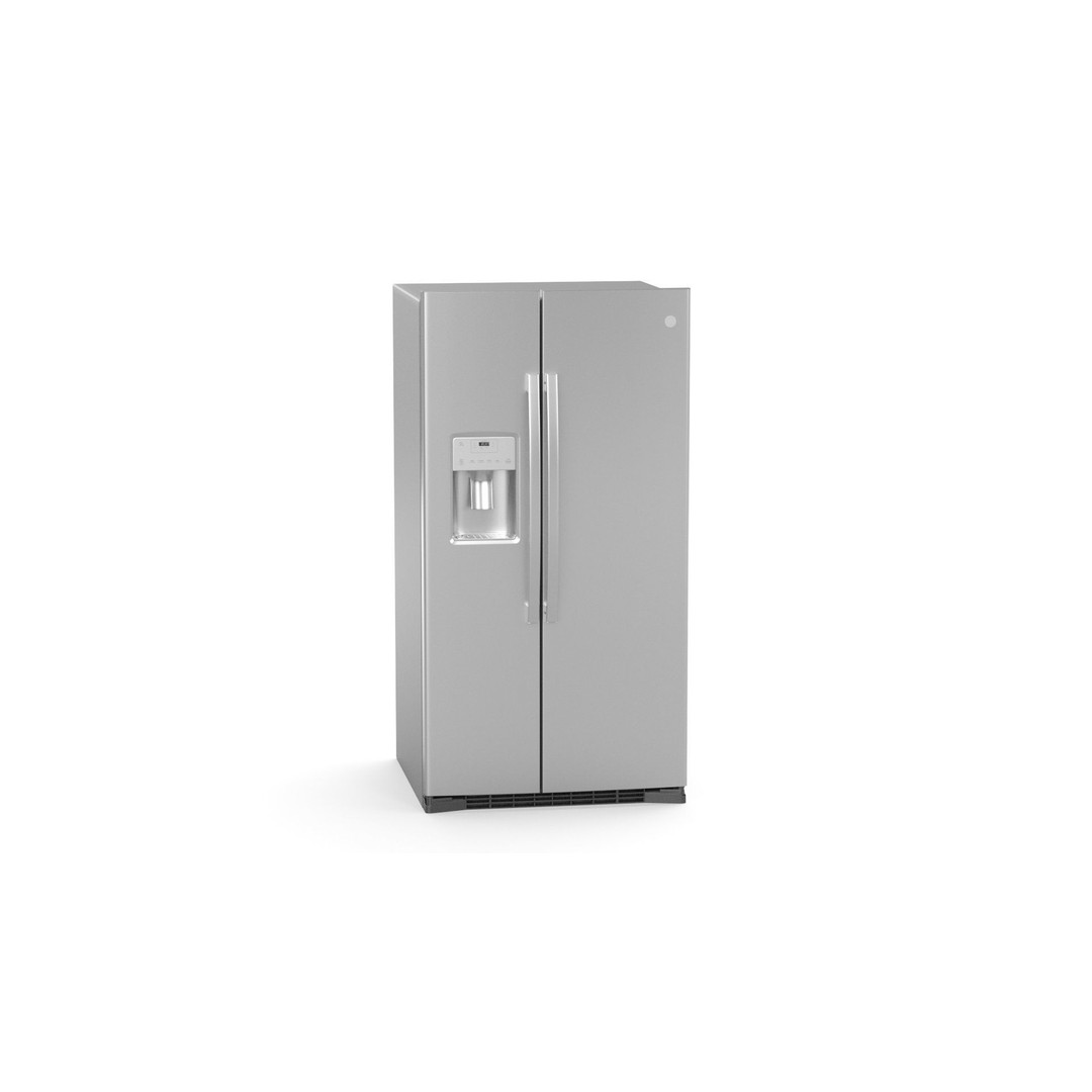 GE Side by Side Refrigerator 3D Model – High Poly PBR Asset, FBX - View 19