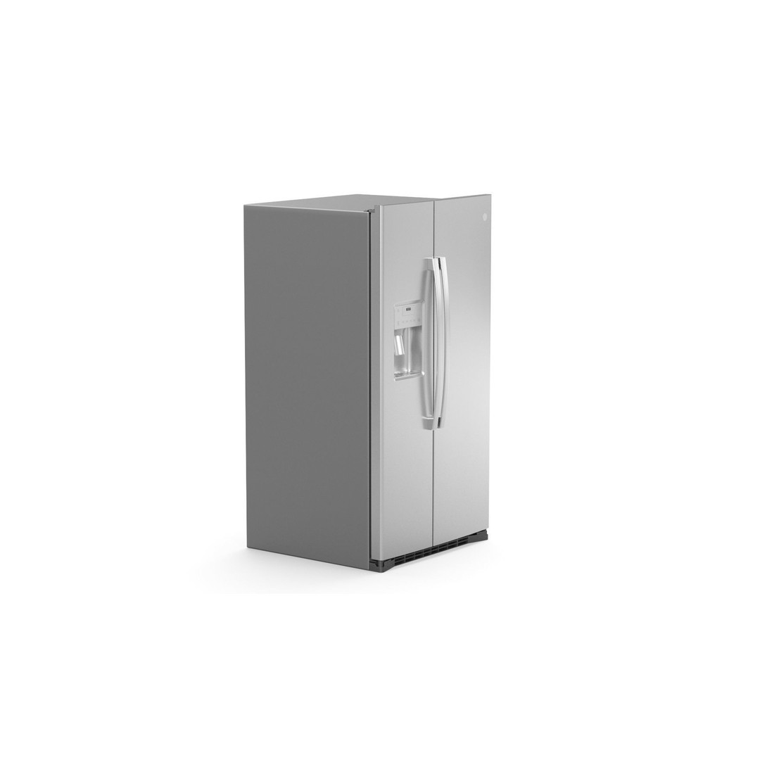 GE Side by Side Refrigerator 3D Model – High Poly PBR Asset, FBX - View 21