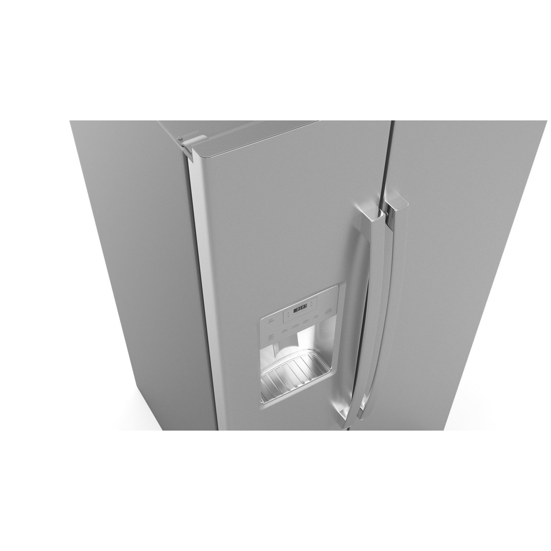 GE Side by Side Refrigerator 3D Model – High Poly PBR Asset, FBX - View 3