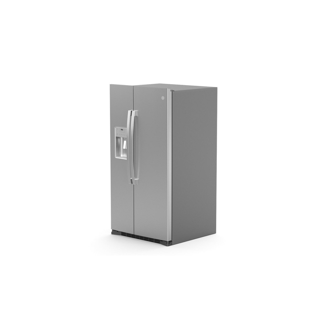 GE Side by Side Refrigerator 3D Model – High Poly PBR Asset, FBX - View 32