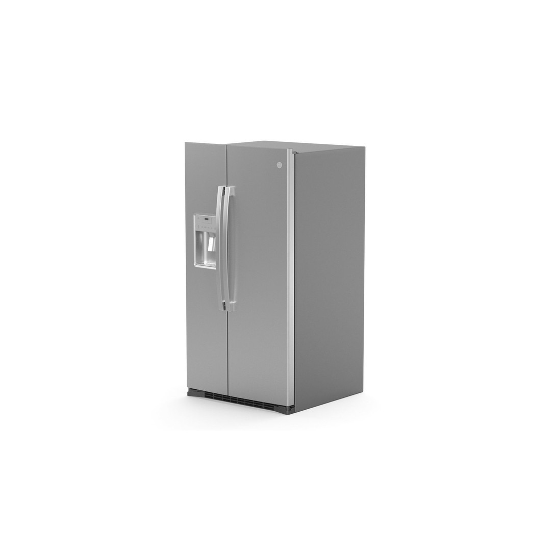 GE Side by Side Refrigerator 3D Model – High Poly PBR Asset, FBX - View 33