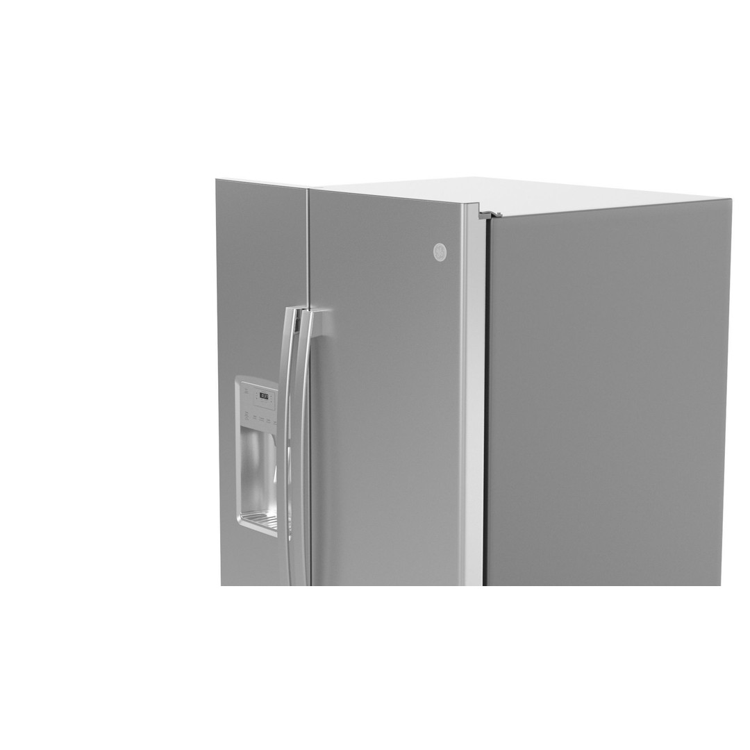 GE Side by Side Refrigerator 3D Model – High Poly PBR Asset, FBX - View 4