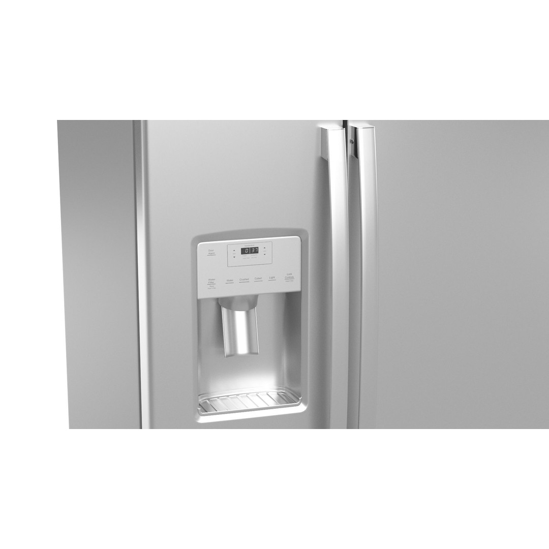 GE Side by Side Refrigerator 3D Model – High Poly PBR Asset, FBX - View 5
