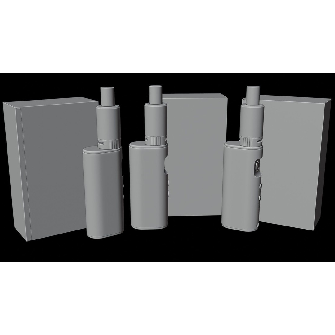 E-Cigarette Vape 3D Model – Low Poly Game Asset, FBX - View 10