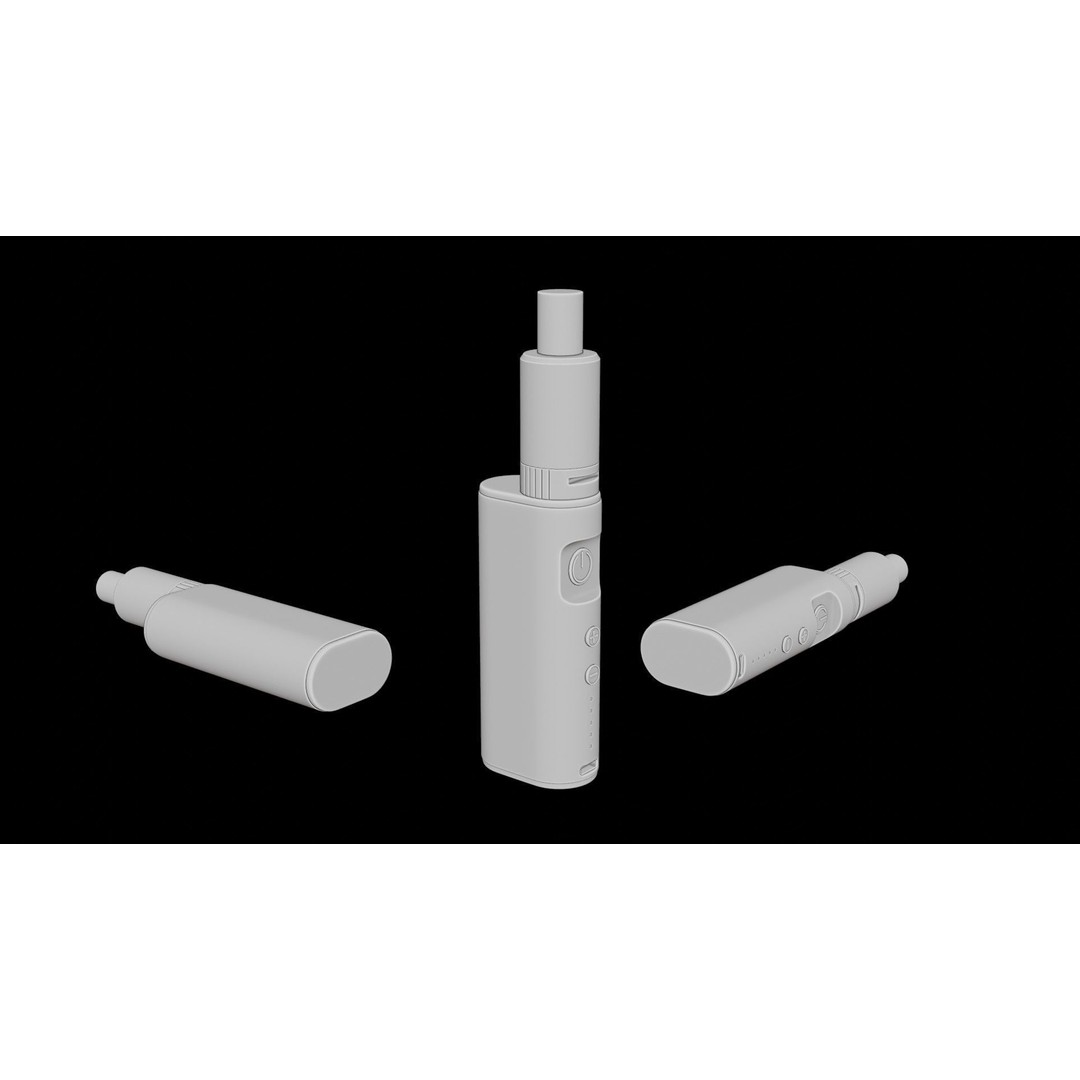 E-Cigarette Vape 3D Model – Low Poly Game Asset, FBX - View 16