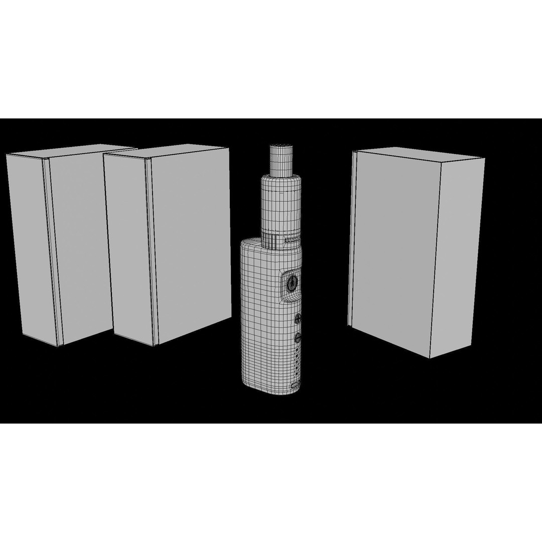 E-Cigarette Vape 3D Model – Low Poly Game Asset, FBX - View 18