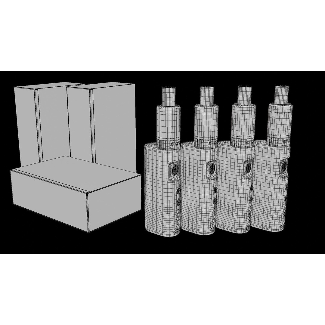 E-Cigarette Vape 3D Model – Low Poly Game Asset, FBX - View 19