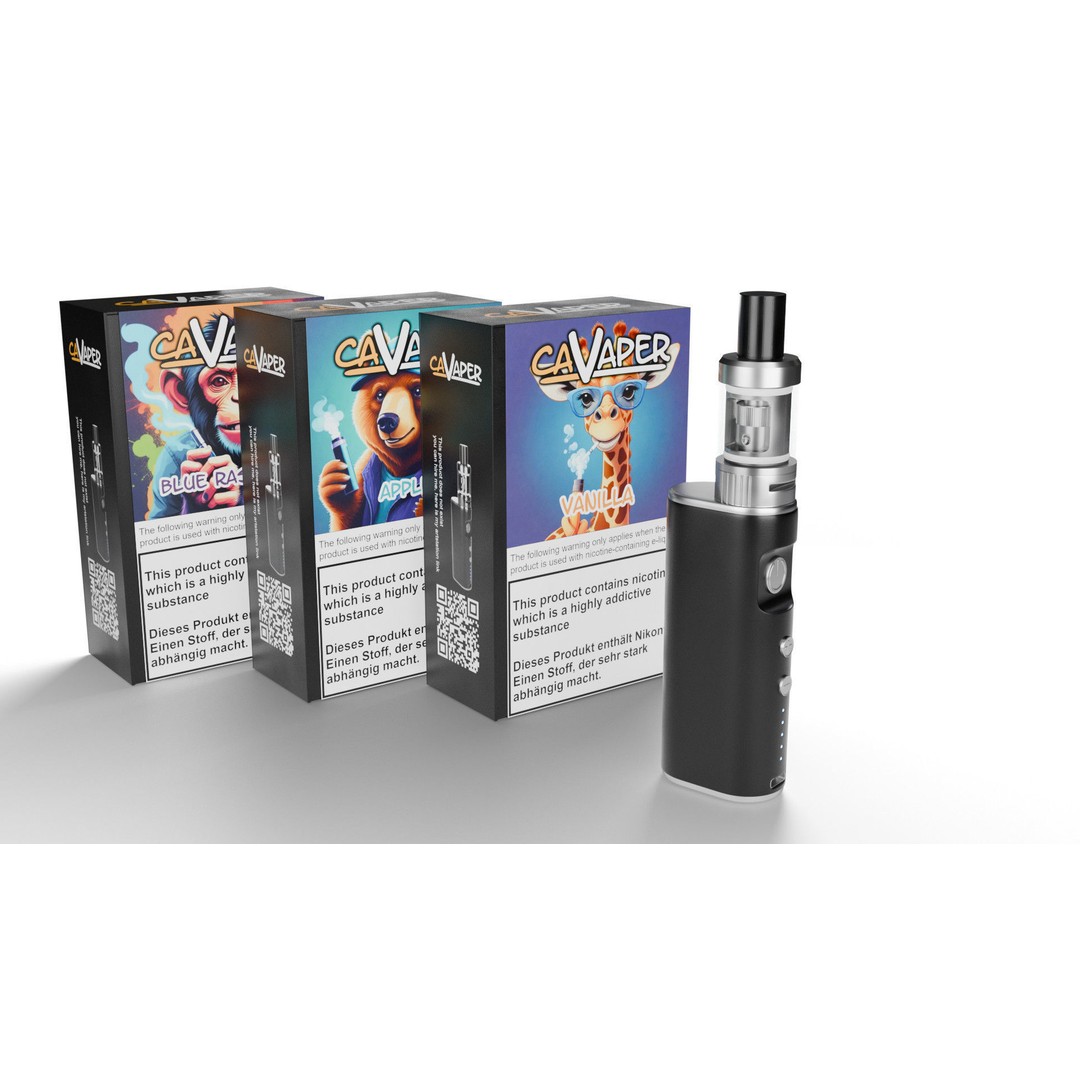 E-Cigarette Vape 3D Model – Low Poly Game Asset, FBX - View 3