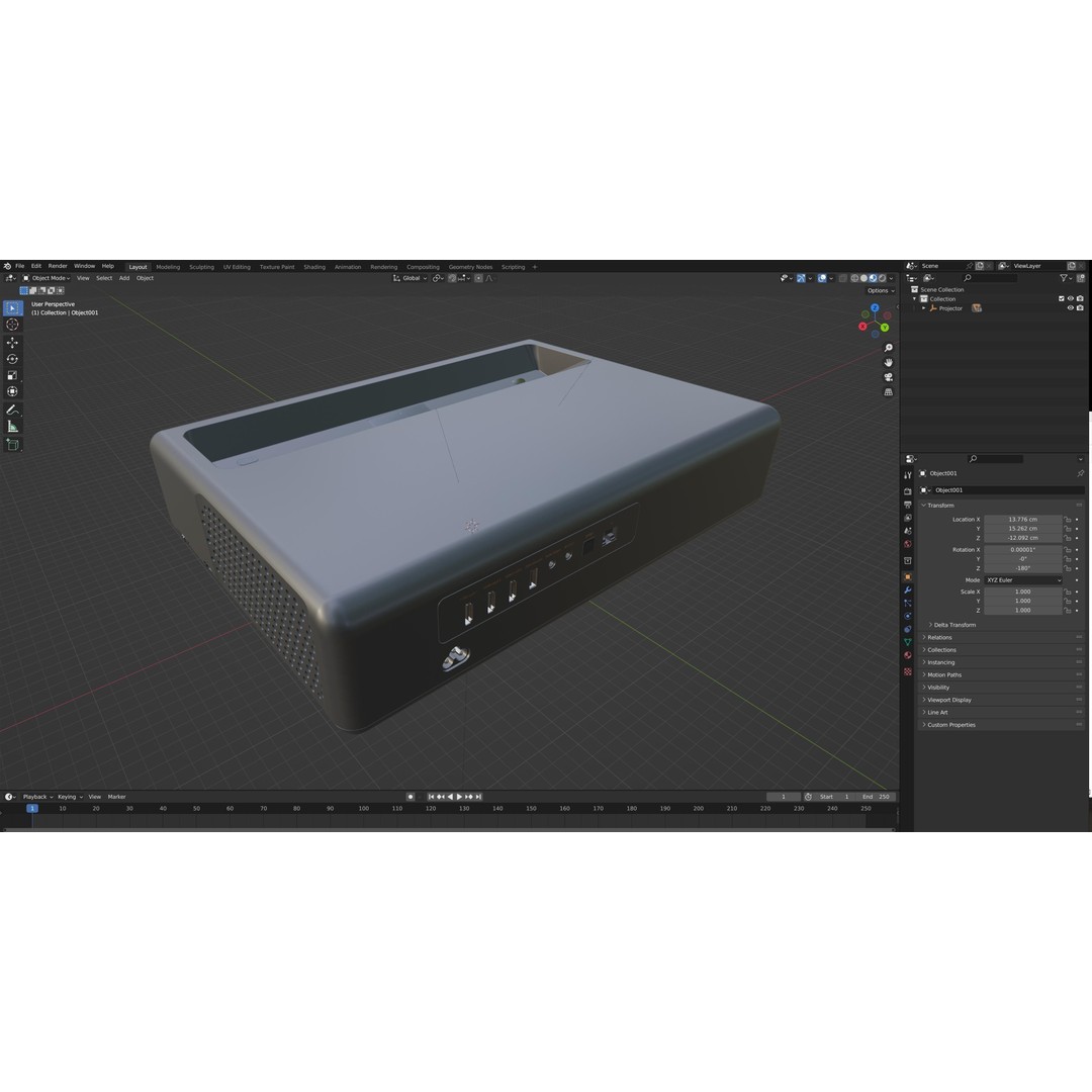 Xiaomi Laser Projector 3D Model – High Detail UST Design, PBR Textures - View 13
