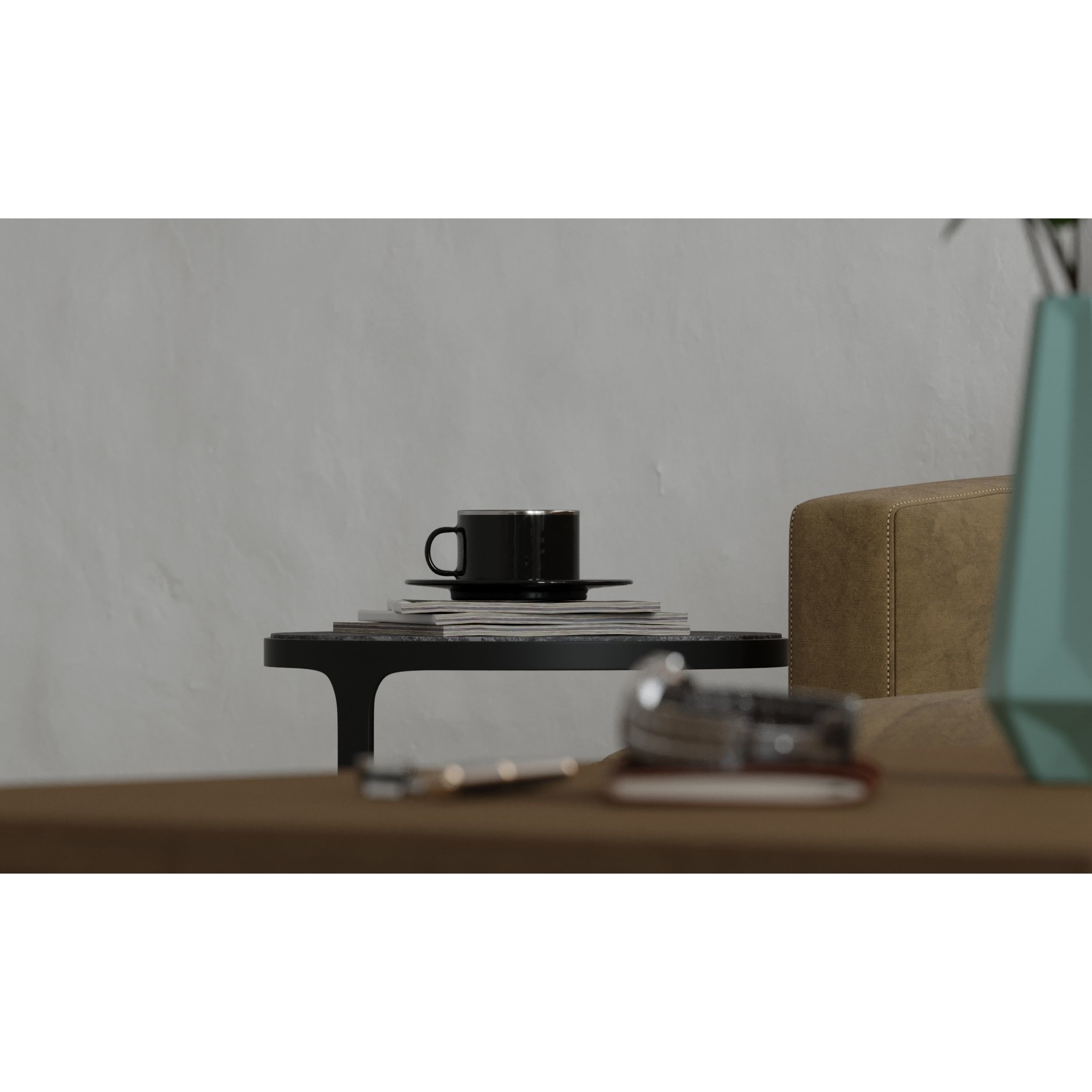 Chimney Room - Cozy Living Room Interior Scene 3D Model