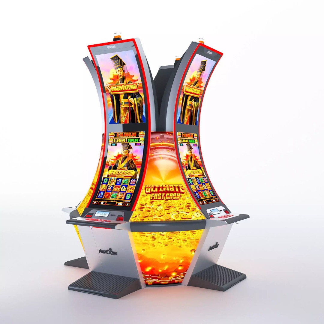 Arc Double Slot Machine 3D Model – Low Poly Casino Asset, FBX, OBJ - View 2