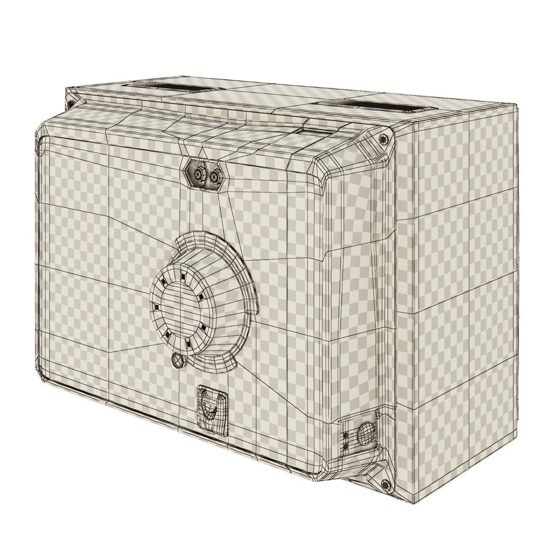 Rassvet 307-1 Vintage TV 3D Model – Retro Electronics, PBR Textures - View 29