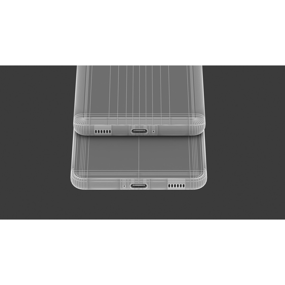 Generic Smartphone 3D Model – Realistic Mobile Concept, FBX, OBJ