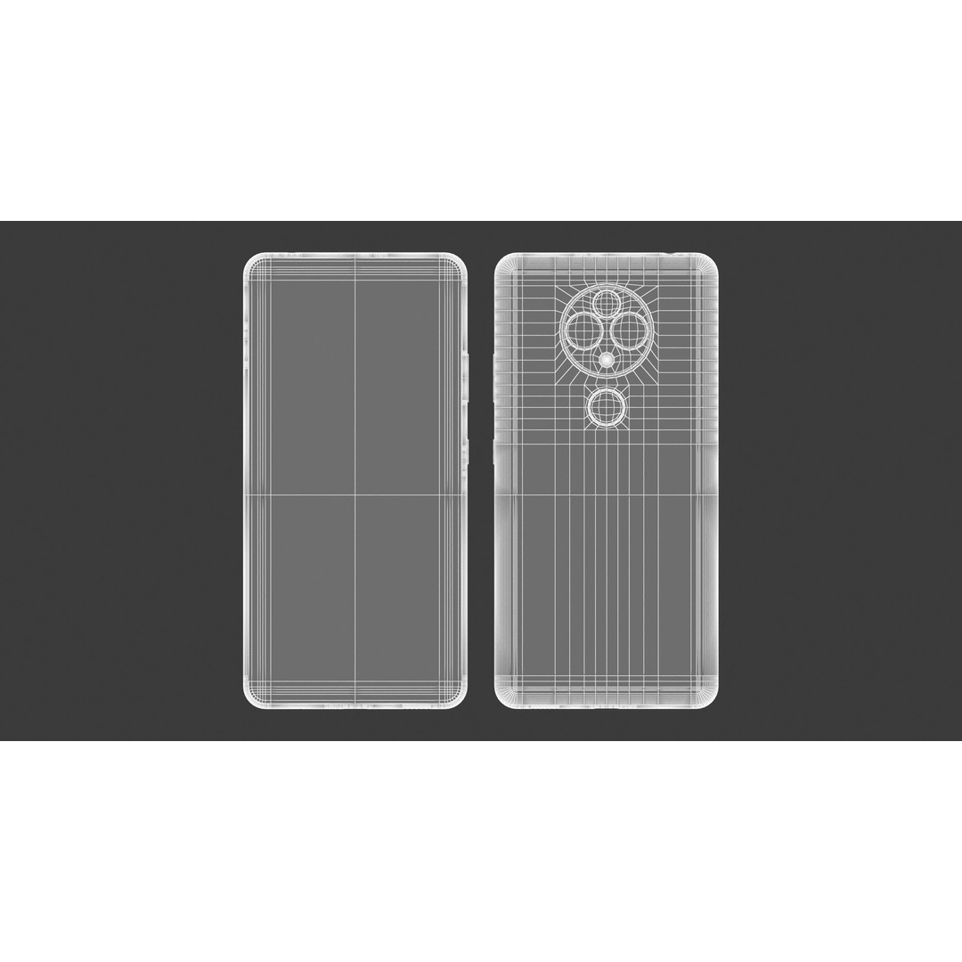 Generic Smartphone 3D Model – Realistic Mobile Concept, FBX, OBJ - View 15