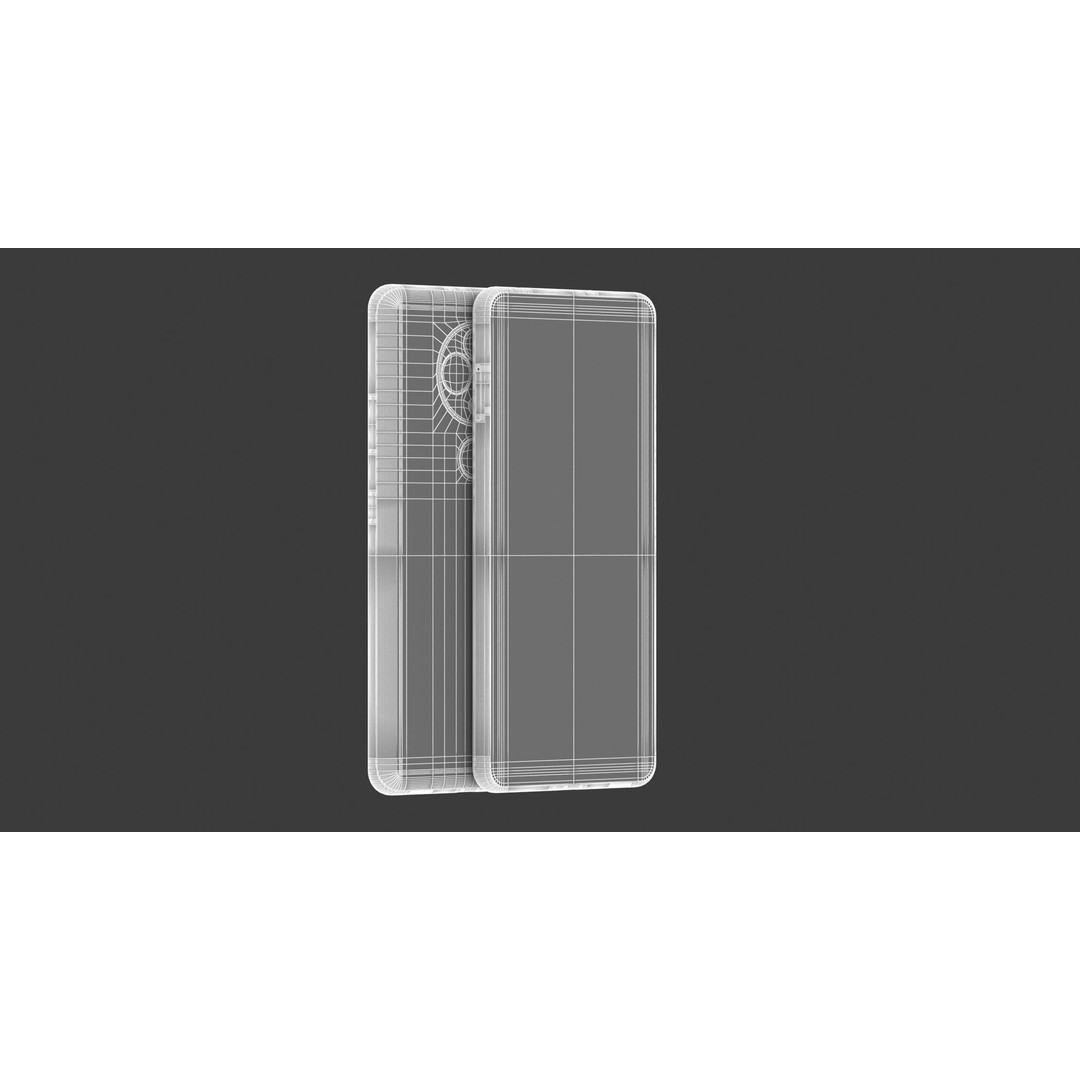 Generic Smartphone 3D Model – Realistic Mobile Concept, FBX, OBJ - View 16