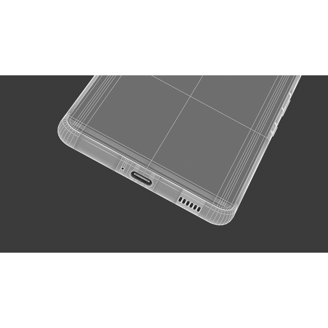 Generic Smartphone 3D Model – Realistic Mobile Concept, FBX, OBJ - View 20