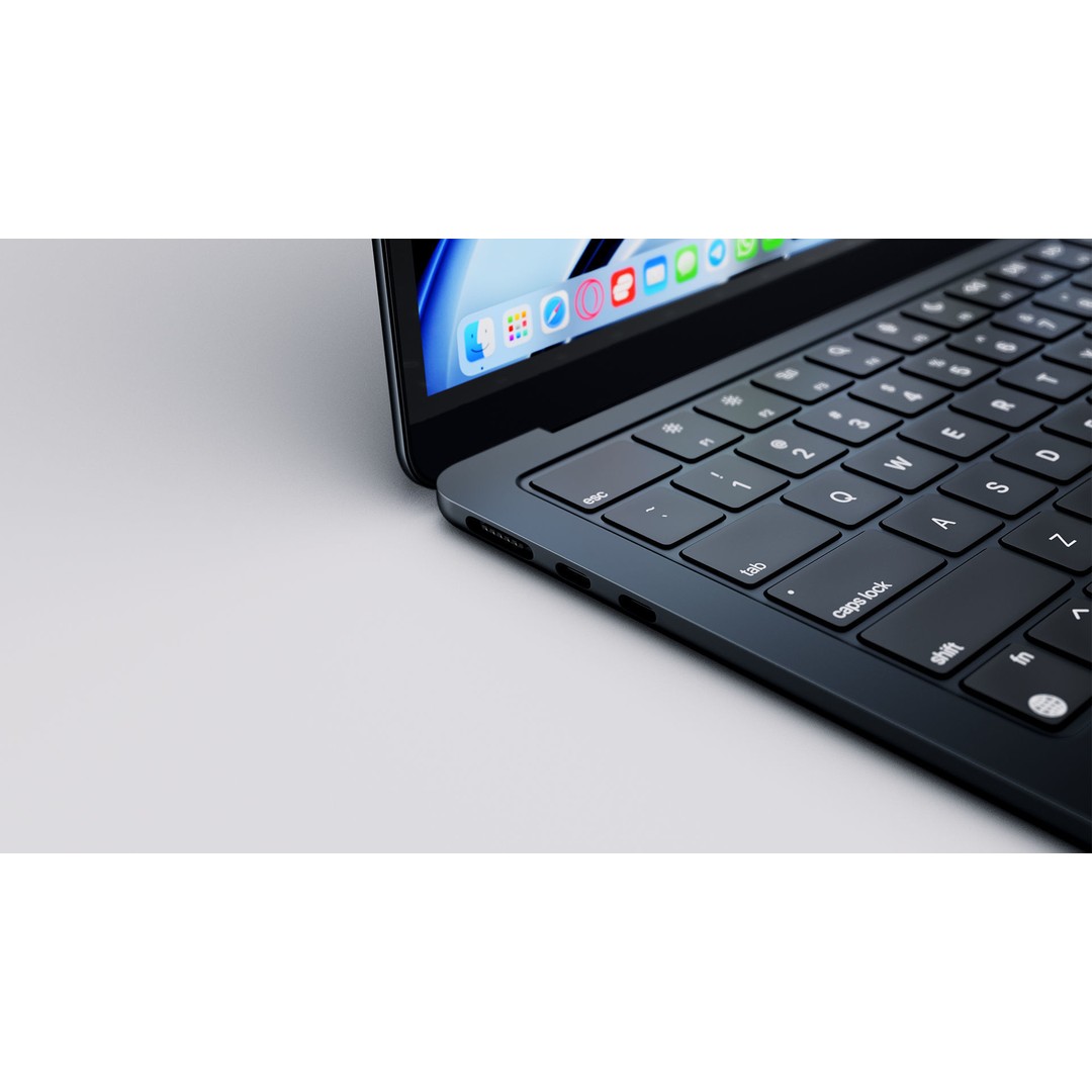 Apple MacBook Air M2 3D Model – High Poly PBR Asset, FBX, OBJ - View 31