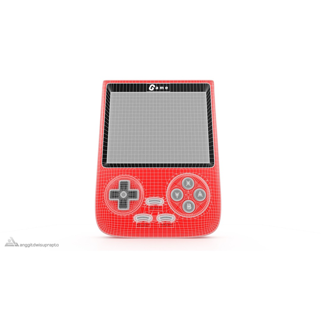 Portable Gaming Device 3D Model – Low Poly PBR Game Asset, FBX - View 11
