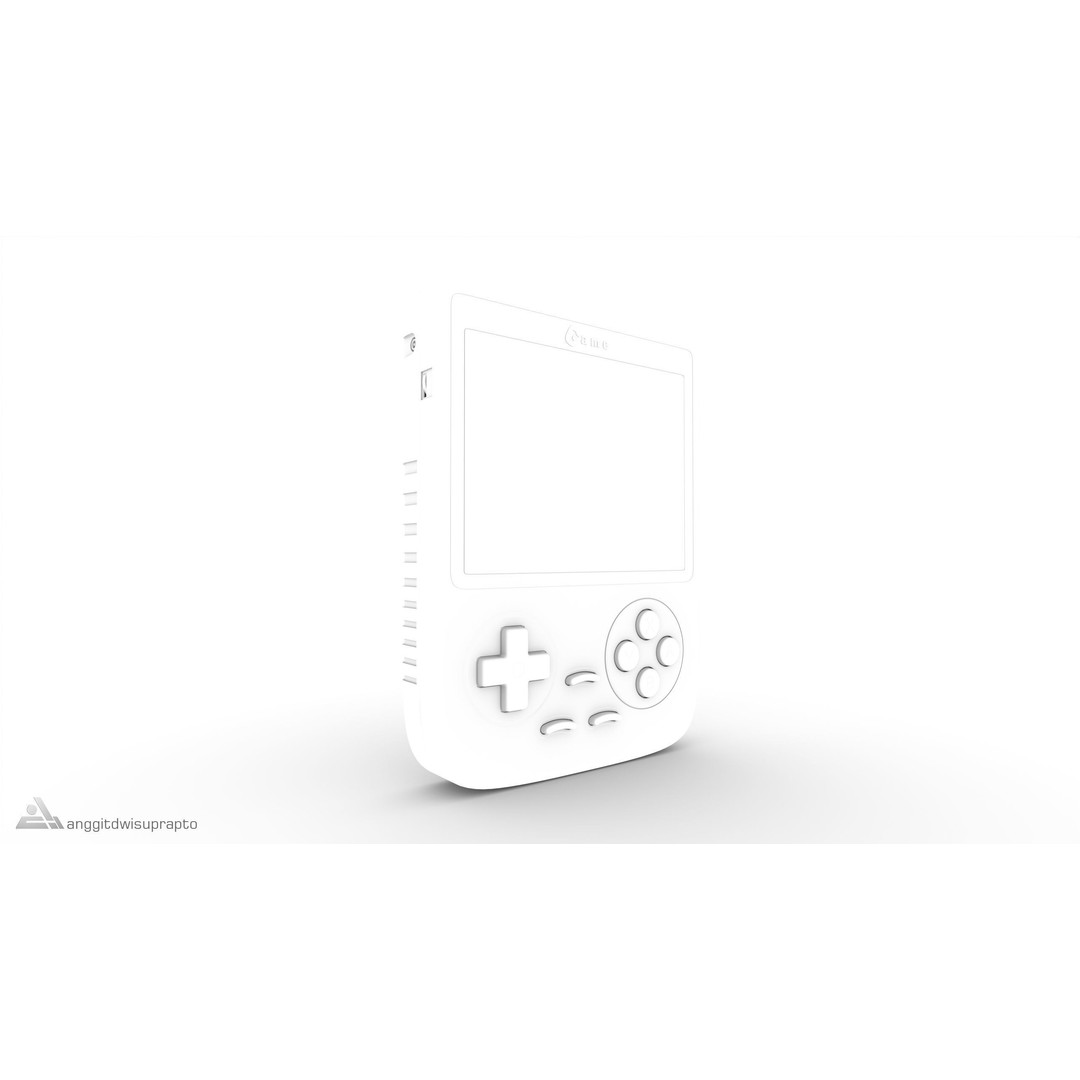 Portable Gaming Device 3D Model – Low Poly PBR Game Asset, FBX - View 12