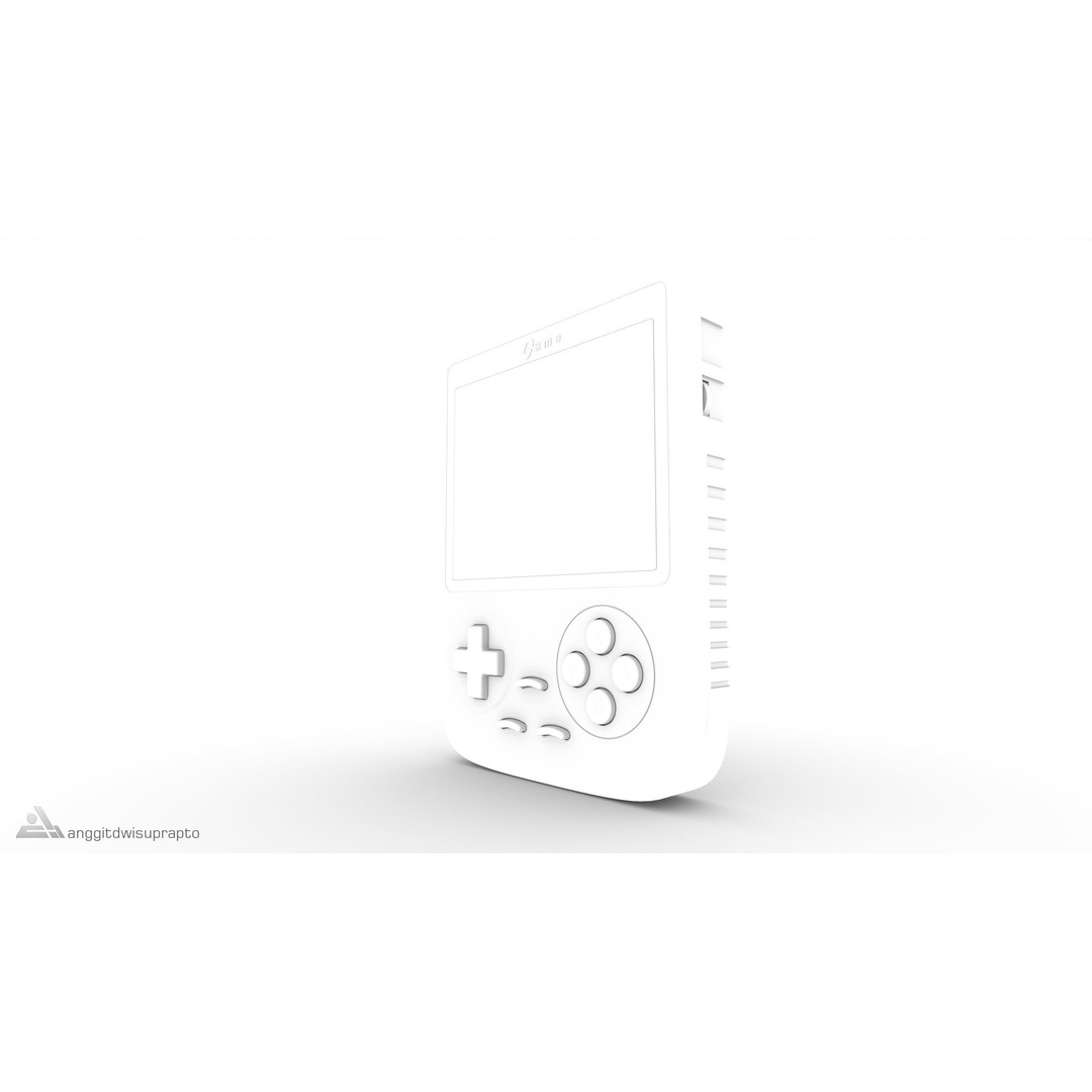 Portable Gaming Device 3D Model – Low Poly PBR Game Asset, FBX - View 13