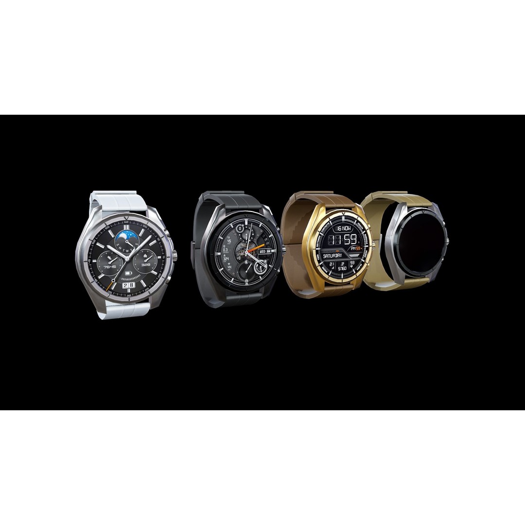 Smart Watch 3D Model – Low Poly PBR Asset, FBX, Blender - View 3