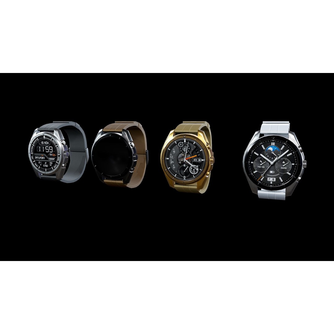 Smart Watch 3D Model – Low Poly PBR Asset, FBX, Blender - View 5