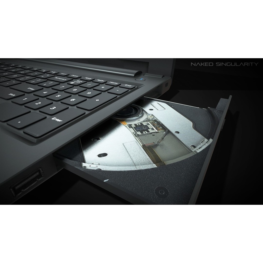 Laptop 3D Model – Low Poly Computer Asset with PBR Textures