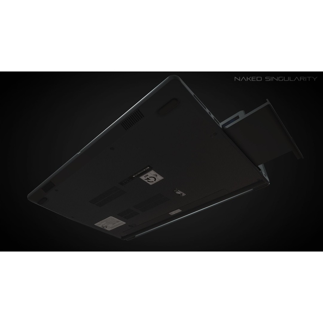 Laptop 3D Model – Low Poly Computer Asset with PBR Textures - View 11
