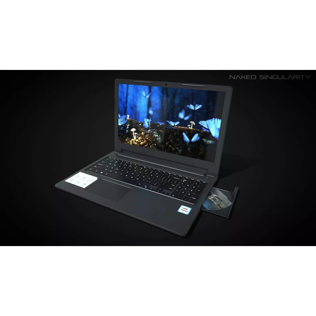 Laptop 3D Model – Low Poly Computer Asset with PBR Textures - View 2