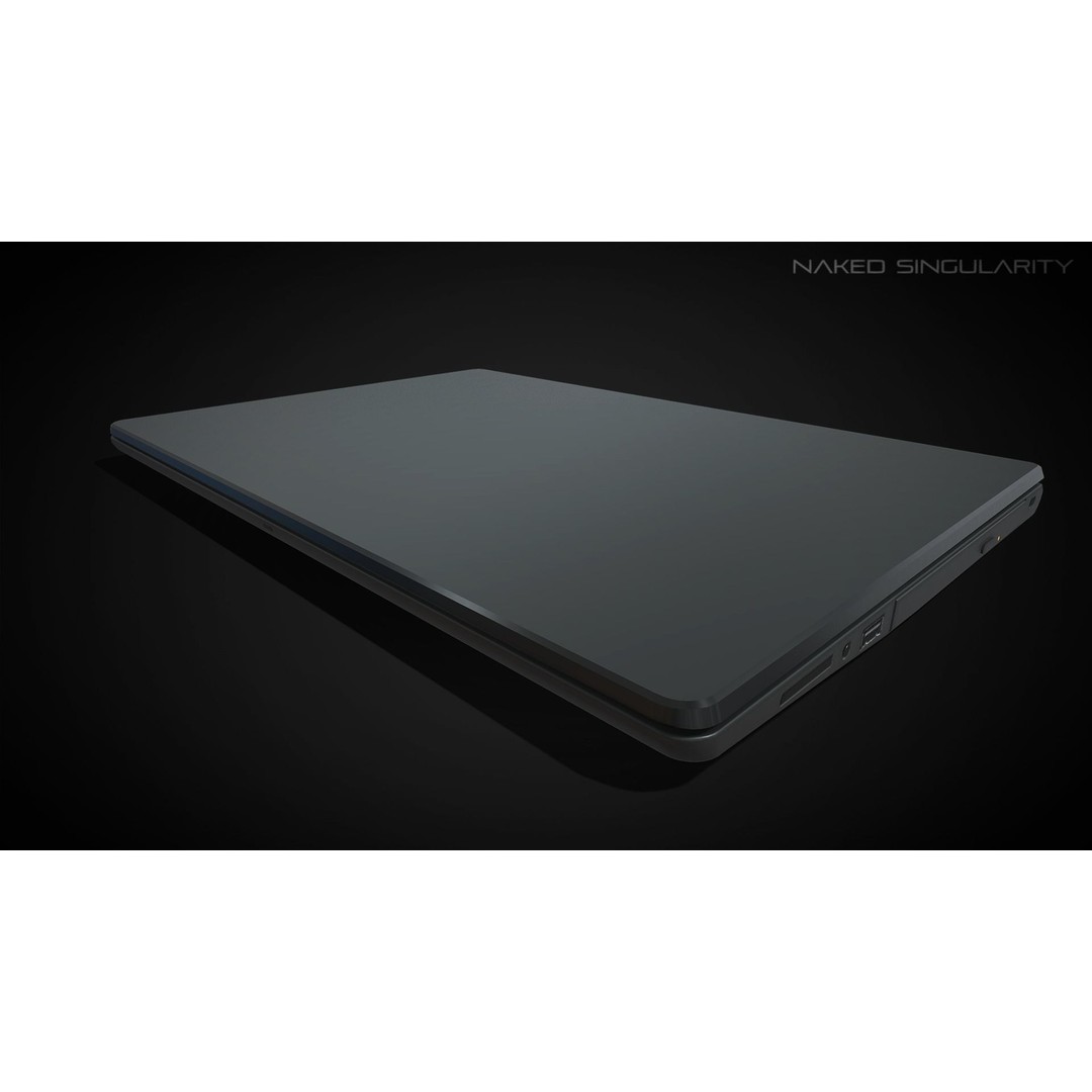 Laptop 3D Model – Low Poly Computer Asset with PBR Textures - View 3