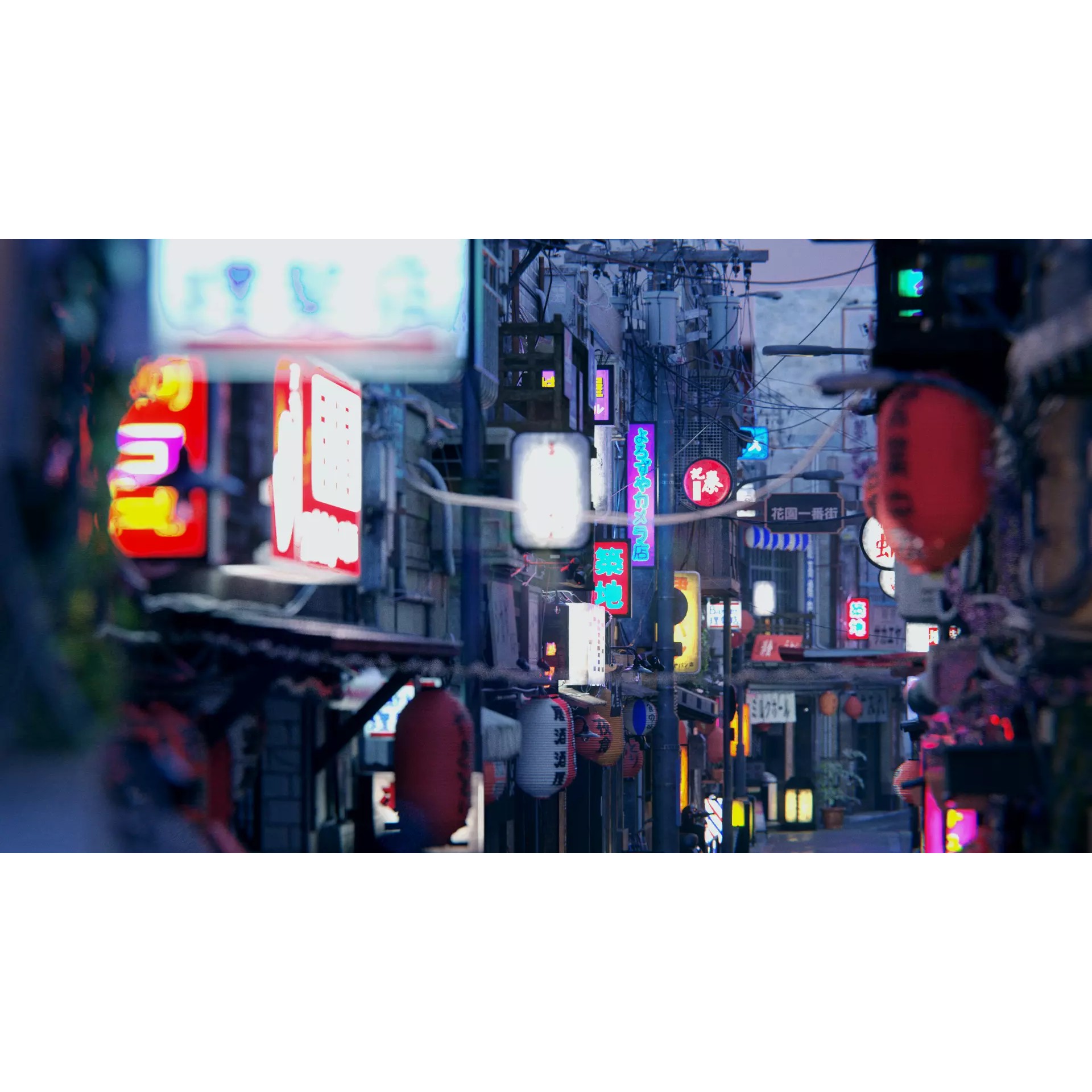 Japanese City Streets Pack - Low-Poly Game-Ready 3D Model - View 13