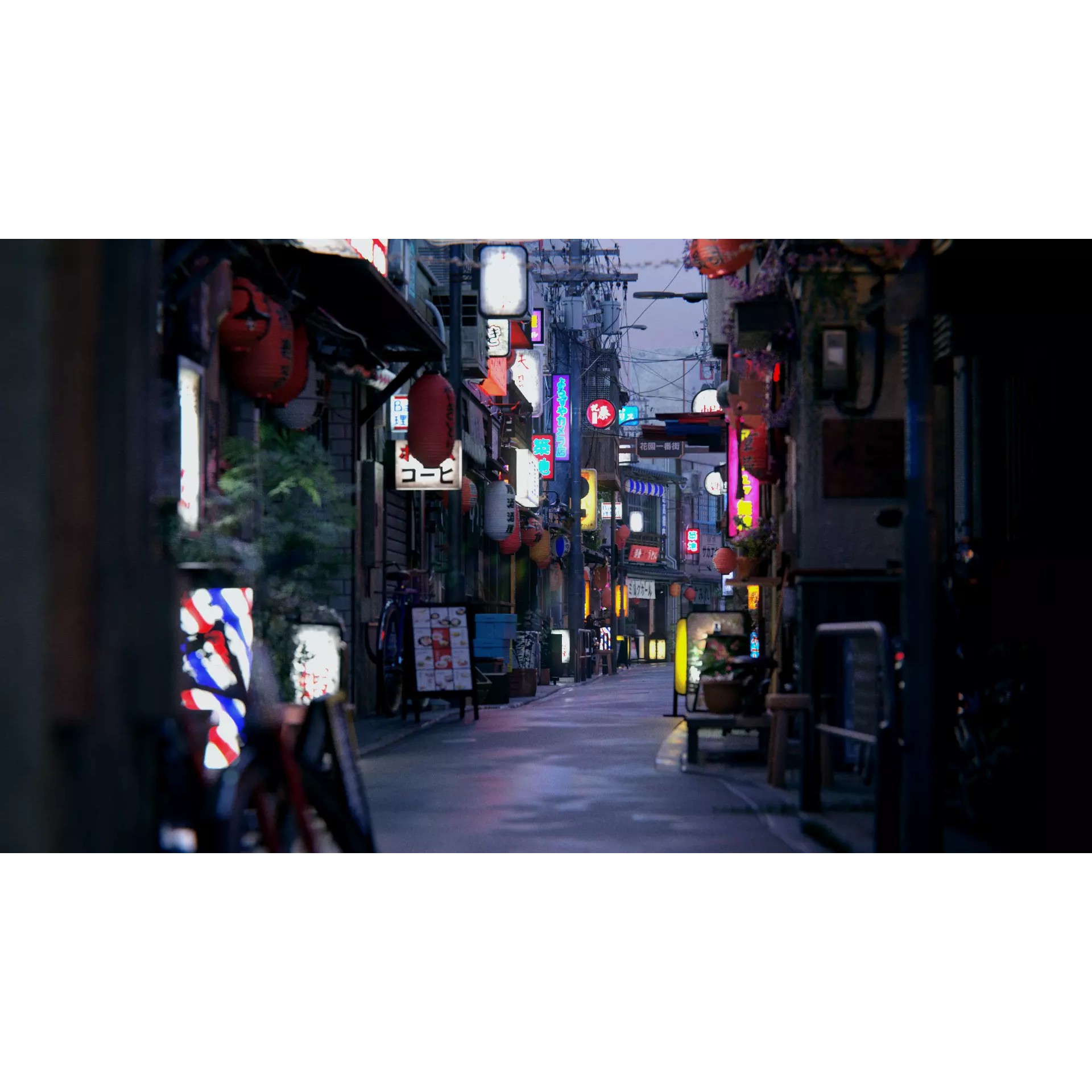 Japanese City Streets Pack - Low-Poly Game-Ready 3D Model - View 15