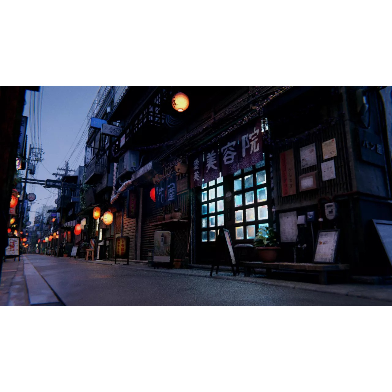 Japanese City Streets Pack - Low-Poly Game-Ready 3D Model - View 16