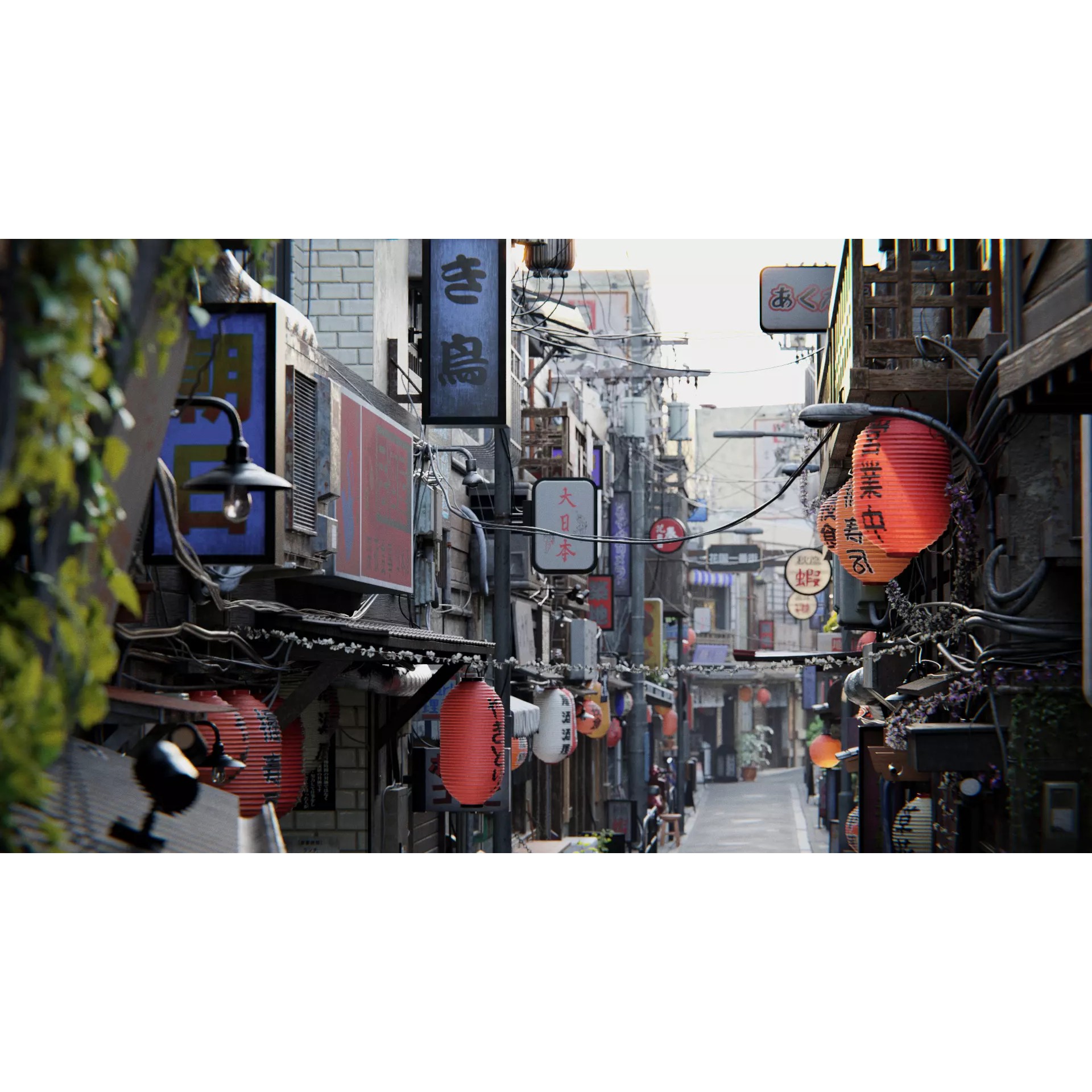 Japanese City Streets Pack - Low-Poly Game-Ready 3D Model - View 18