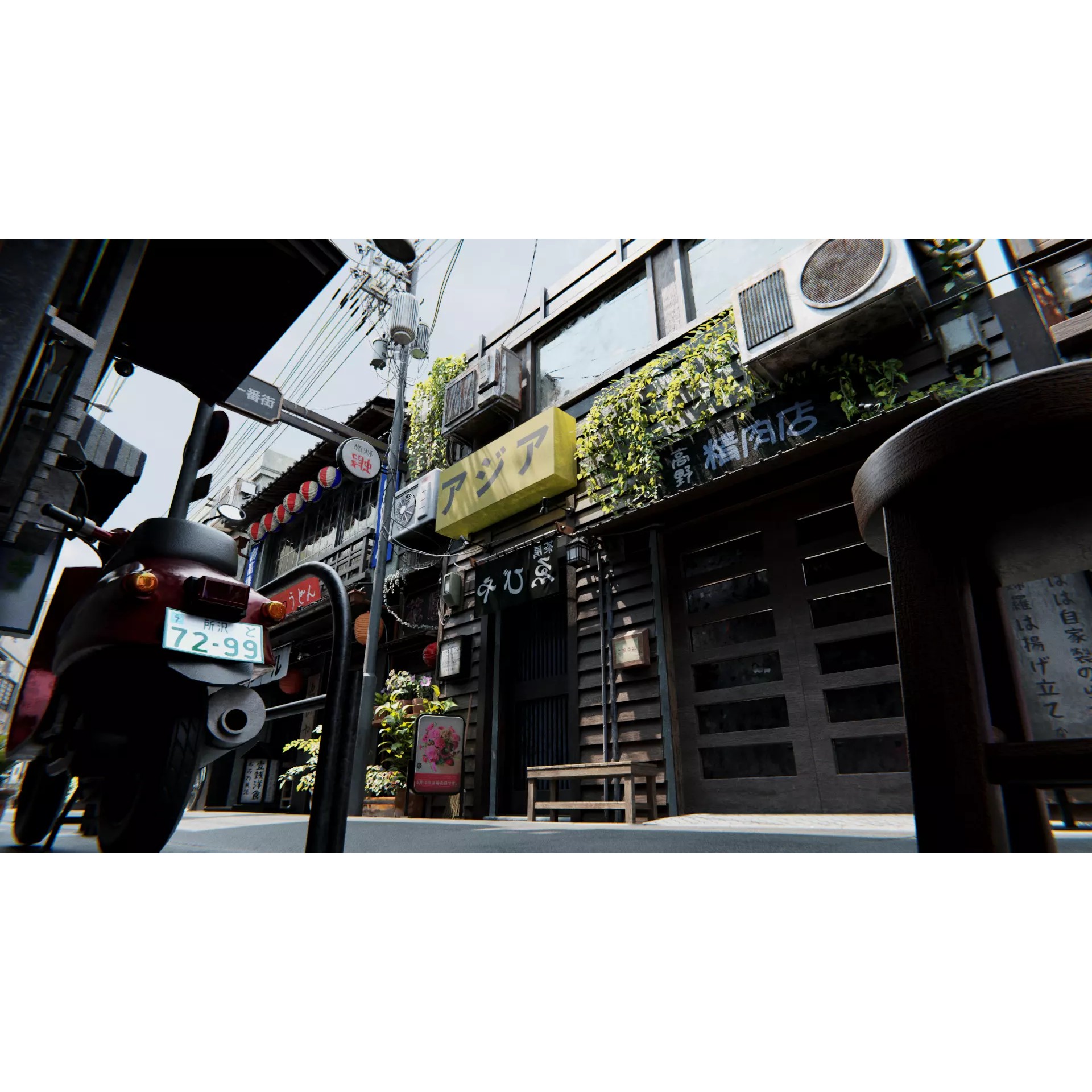 Japanese City Streets Pack - Low-Poly Game-Ready 3D Model - View 20