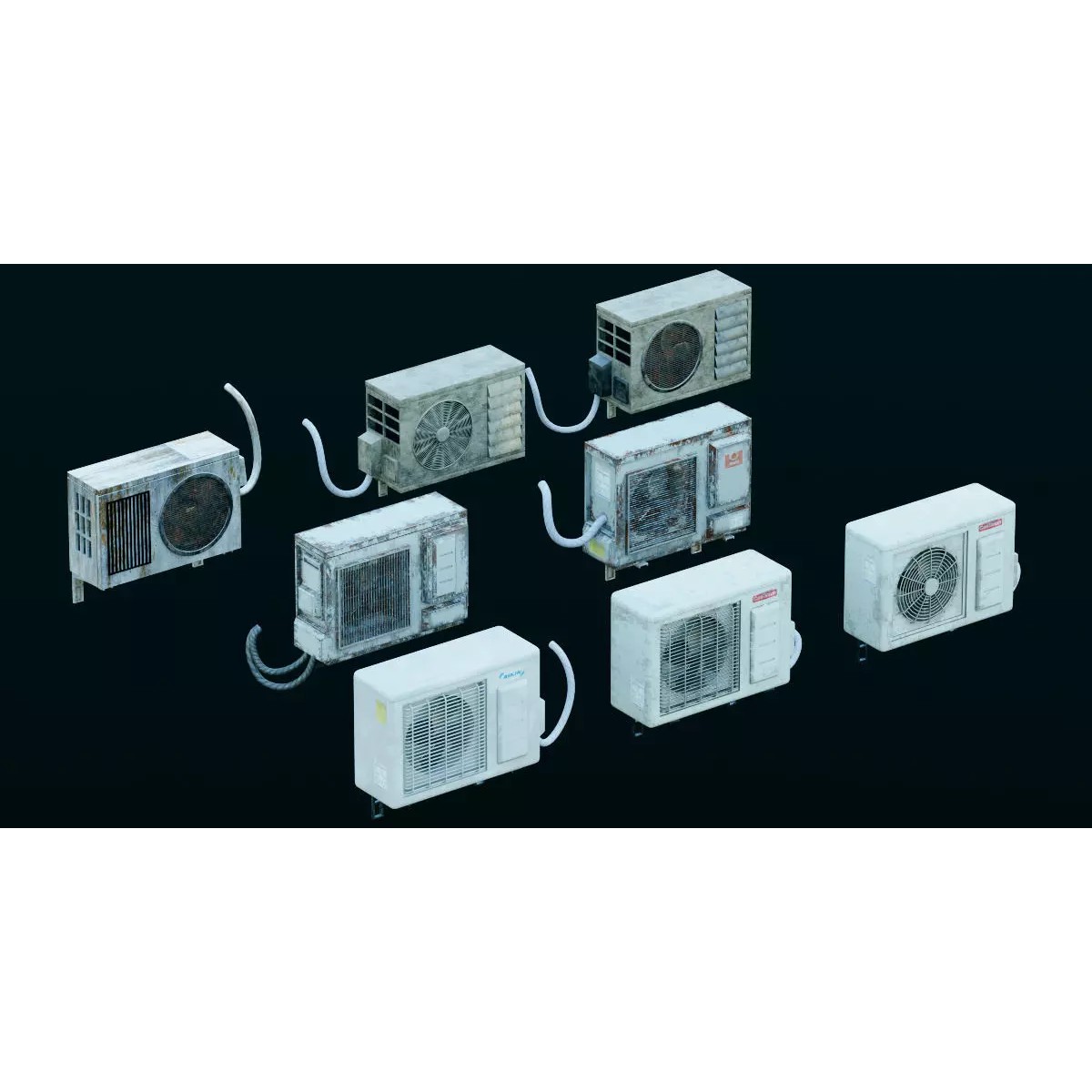 Japanese City Streets Pack - Low-Poly Game-Ready 3D Model - View 31