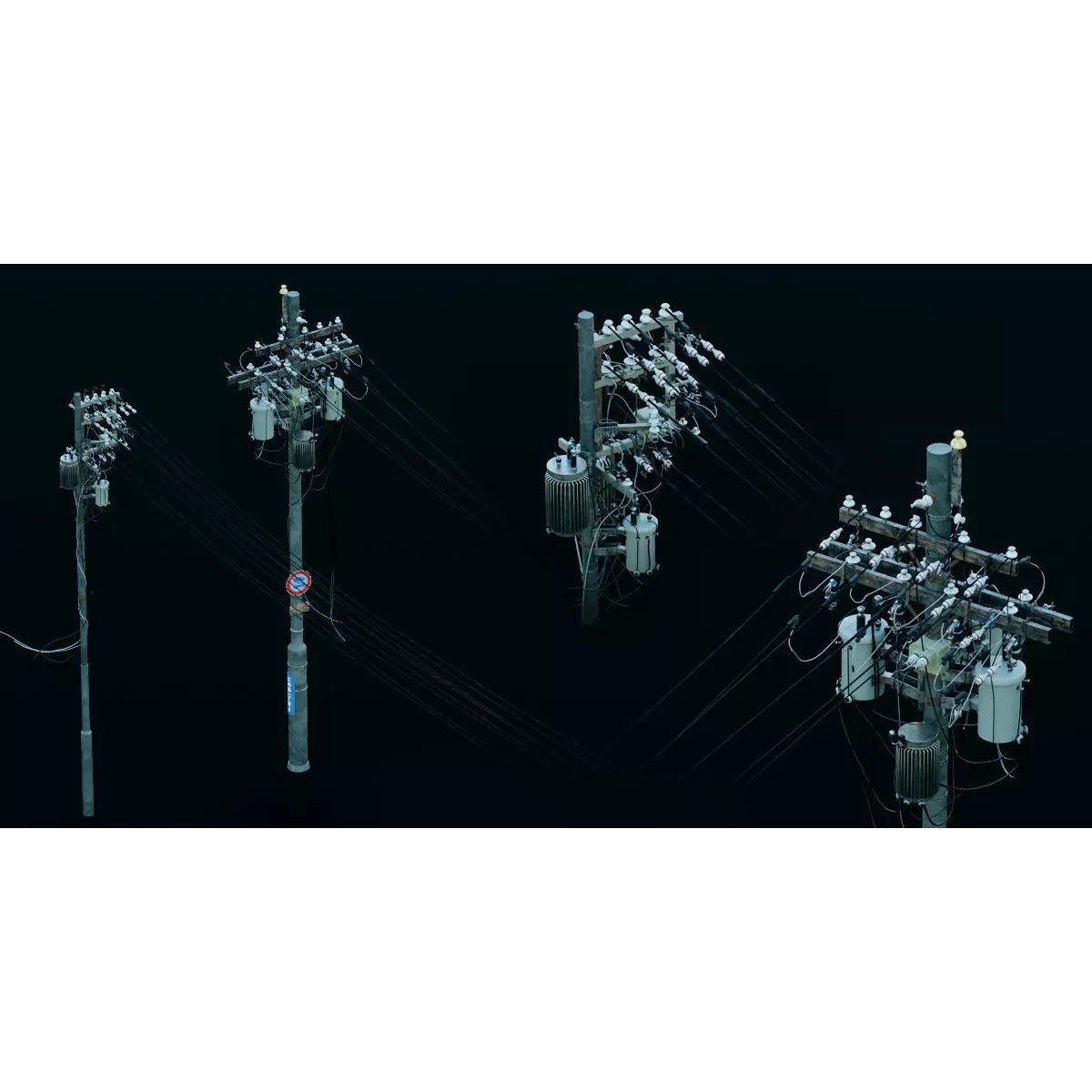 Japanese City Streets Pack - Low-Poly Game-Ready 3D Model - View 32