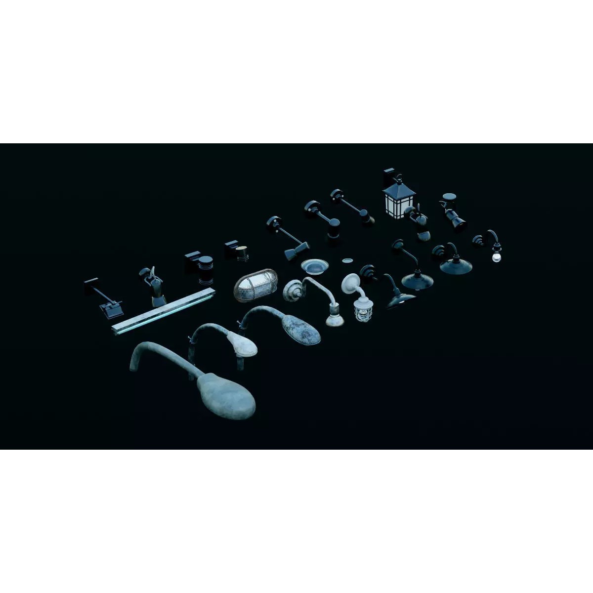 Japanese City Streets Pack - Low-Poly Game-Ready 3D Model - View 33