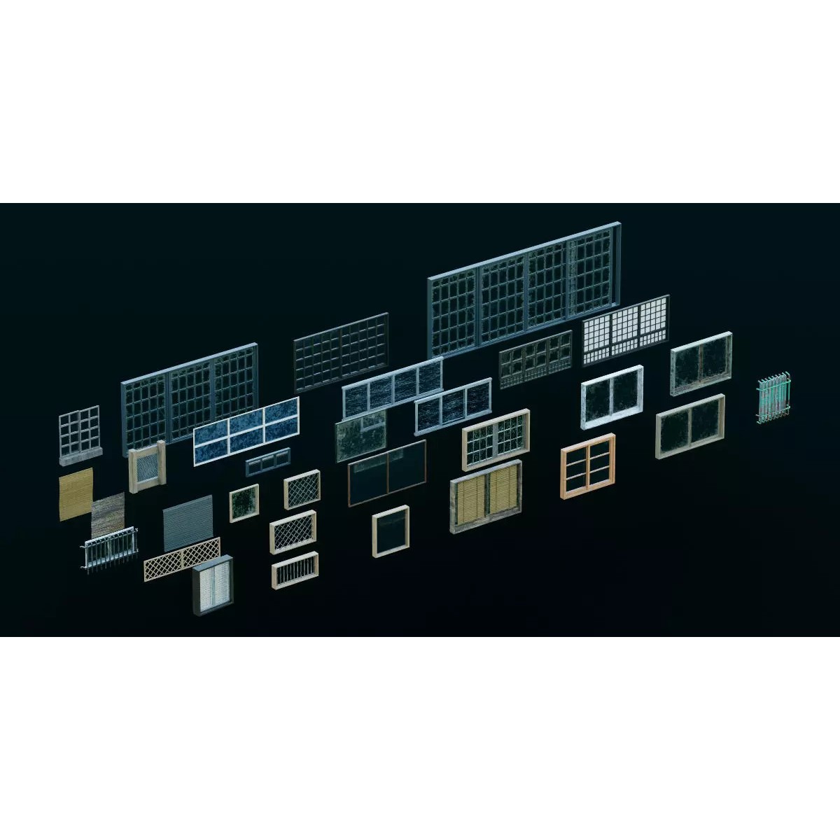 Japanese City Streets Pack - Low-Poly Game-Ready 3D Model - View 42