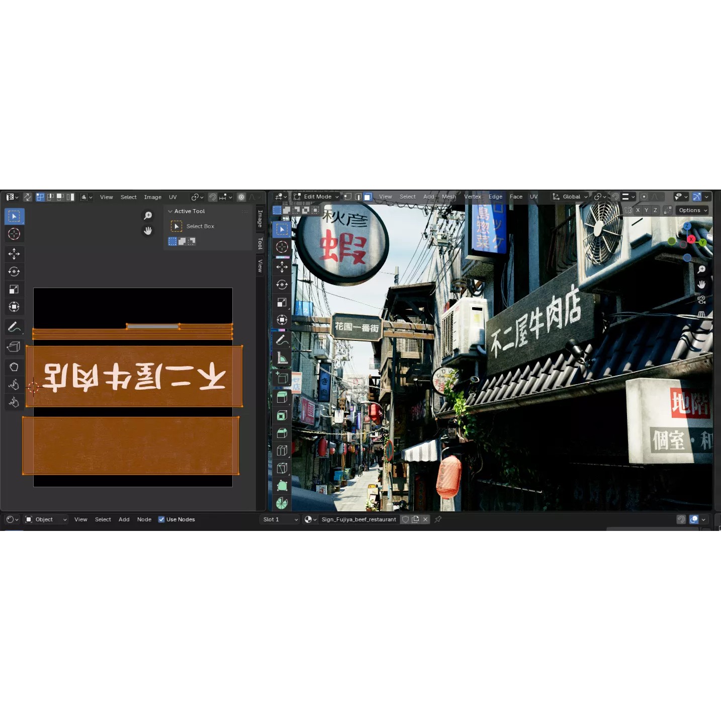 Japanese City Streets Pack - Low-Poly Game-Ready 3D Model - View 44