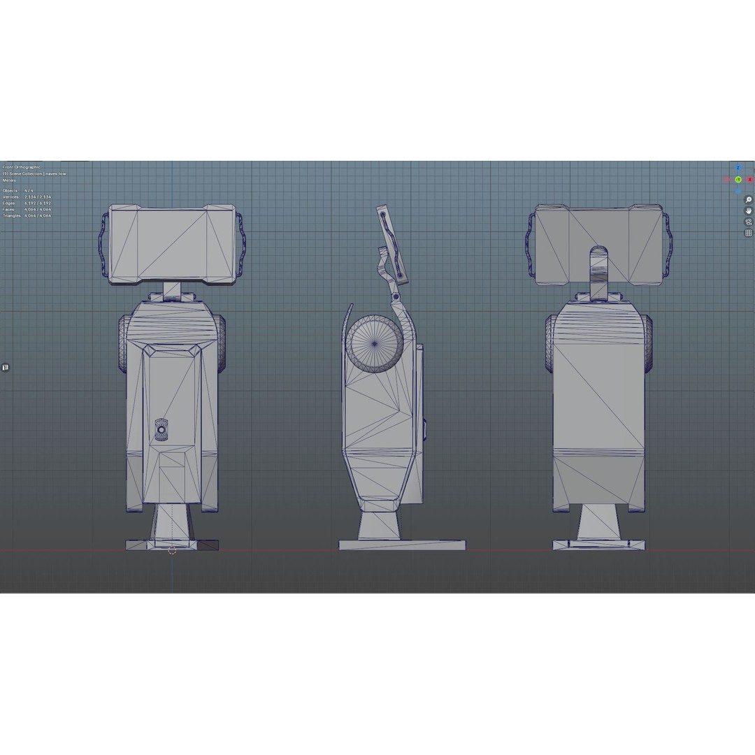 Futuristic Sci-Fi Terminal 3D Model – Low Poly Game Ready with PBR Textures - View 18