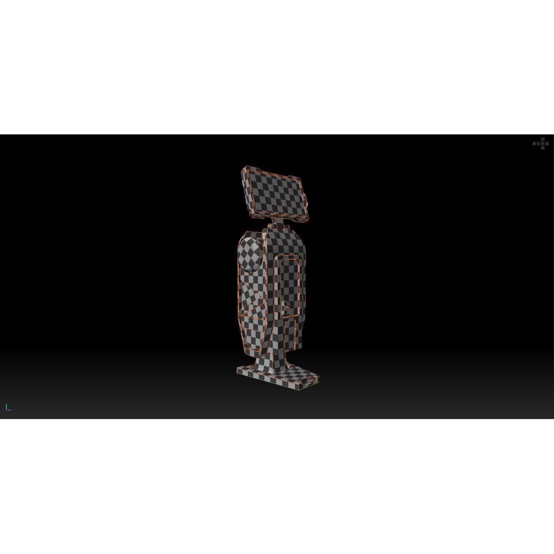 Futuristic Sci-Fi Terminal 3D Model – Low Poly Game Ready with PBR Textures - View 19