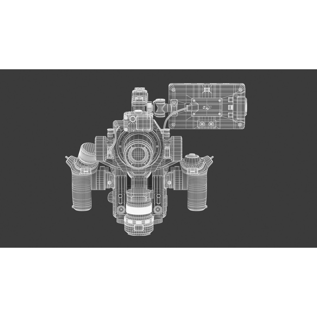 DJI Ronin 4D 8K 3D Model – High Poly Filmmaking Gimbal, FBX/OBJ - View 23