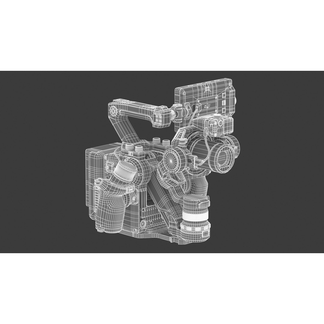 DJI Ronin 4D 8K 3D Model – High Poly Filmmaking Gimbal, FBX/OBJ - View 24