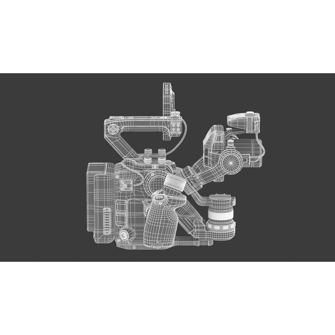 DJI Ronin 4D 8K 3D Model – High Poly Filmmaking Gimbal, FBX/OBJ - View 25