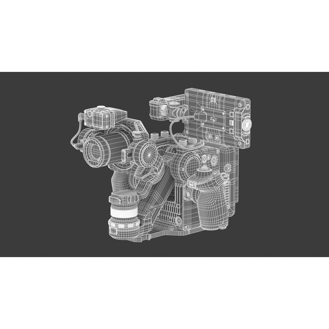 DJI Ronin 4D 8K 3D Model – High Poly Filmmaking Gimbal, FBX/OBJ - View 30