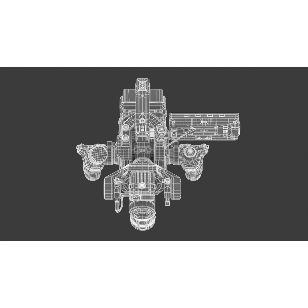 DJI Ronin 4D 8K 3D Model – High Poly Filmmaking Gimbal, FBX/OBJ - View 31