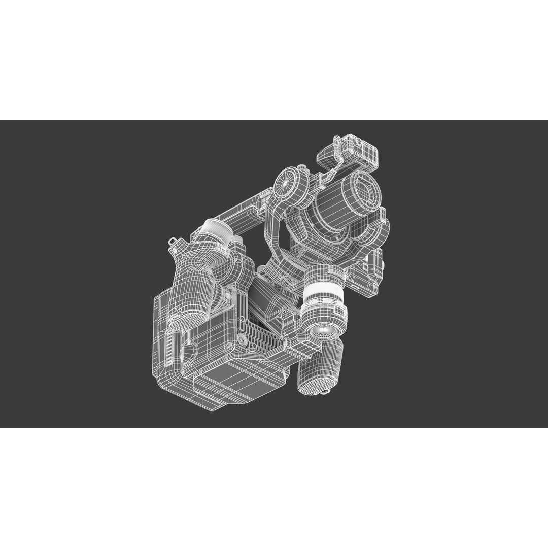 DJI Ronin 4D 8K 3D Model – High Poly Filmmaking Gimbal, FBX/OBJ - View 32