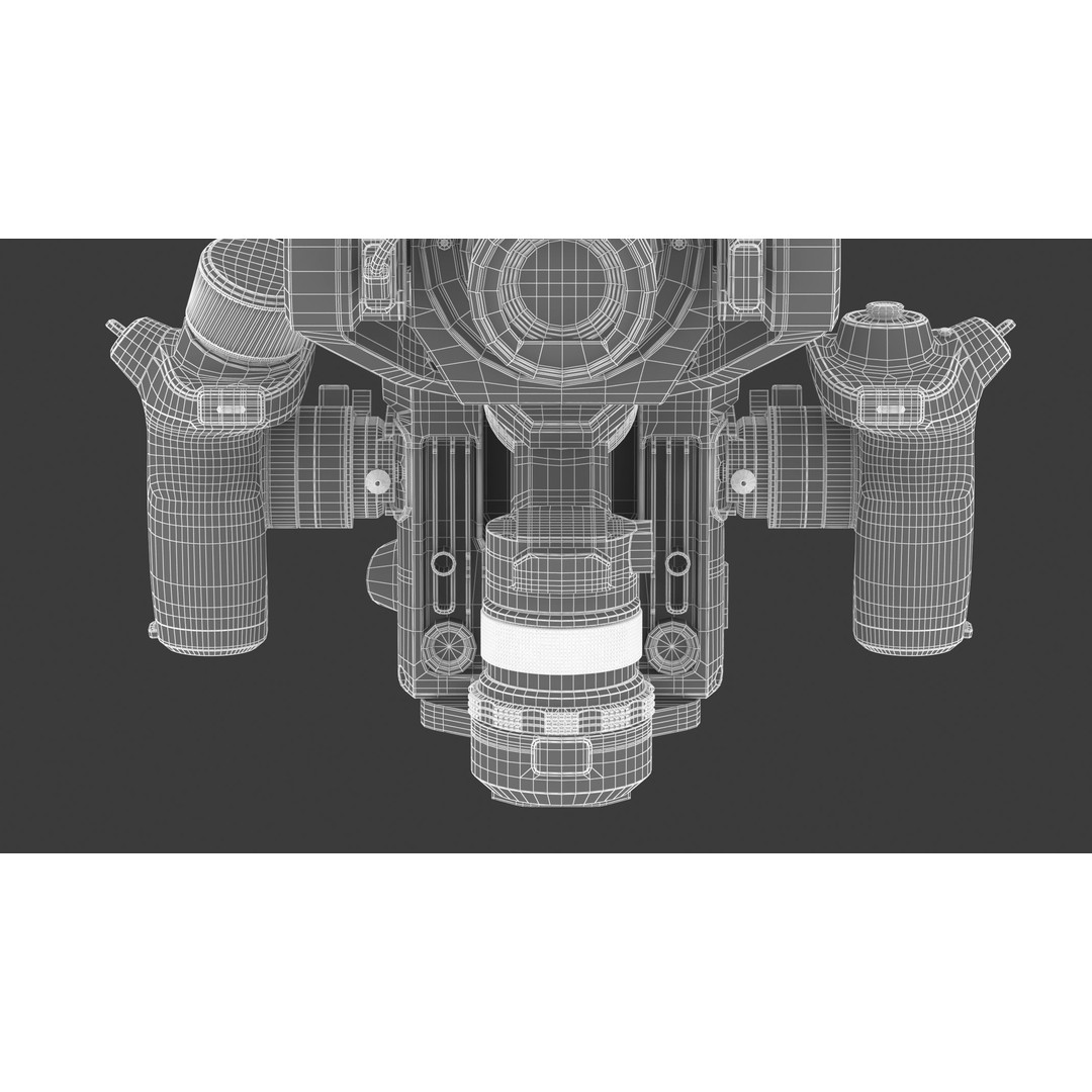 DJI Ronin 4D 8K 3D Model – High Poly Filmmaking Gimbal, FBX/OBJ - View 33