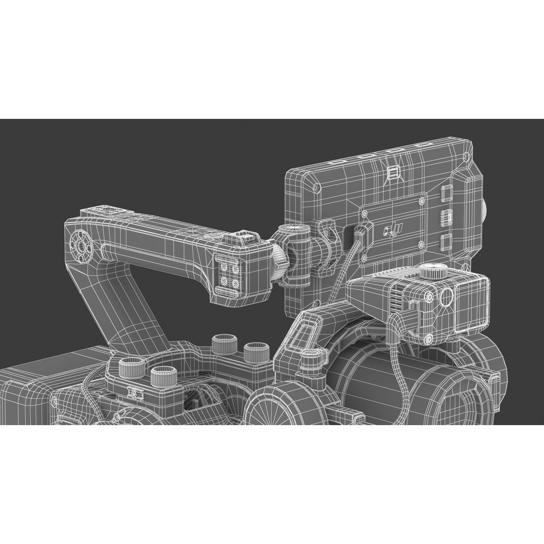 DJI Ronin 4D 8K 3D Model – High Poly Filmmaking Gimbal, FBX/OBJ - View 34